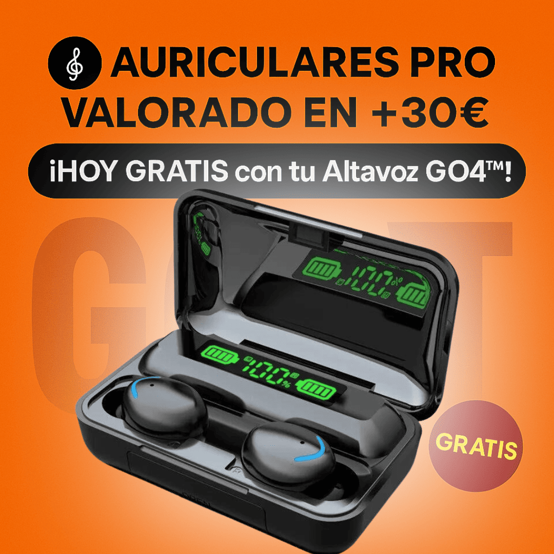 POTENCIA Y SONIDO IMBATIBLES - ¡El ALTAVOZ PORTÁTIL GO4™ + Auriculares PRO de Regalo! 🔥Calentamiento Black Friday🔥