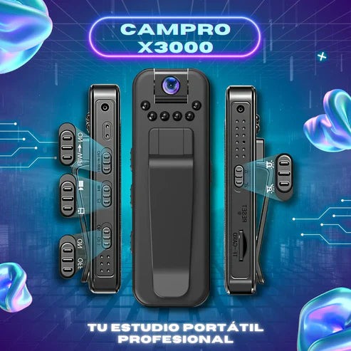 Videocámara 4K Ultra HD con Lente Giratoria de 180° - GoMove© (LIQUIDACION POR CIERRE)