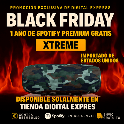 POTENCIA Y SONIDO INCREÍBLE ¡El ALTAVOZ XTREME 3 XL HA LLEGADO +1 Año de Suscripción a Spotify Premium Gratis 🔥Calentamiento Black Friday🔥