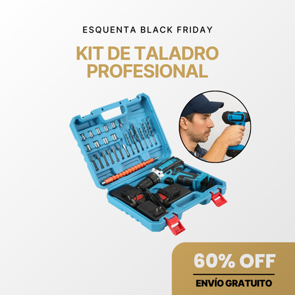 POTENCIA Y PRECISIÓN EN TUS MANOS – Pack Profesional Taladro Percutor + Regalos Exclusivos 🔥Calentamiento Black Friday🔥
