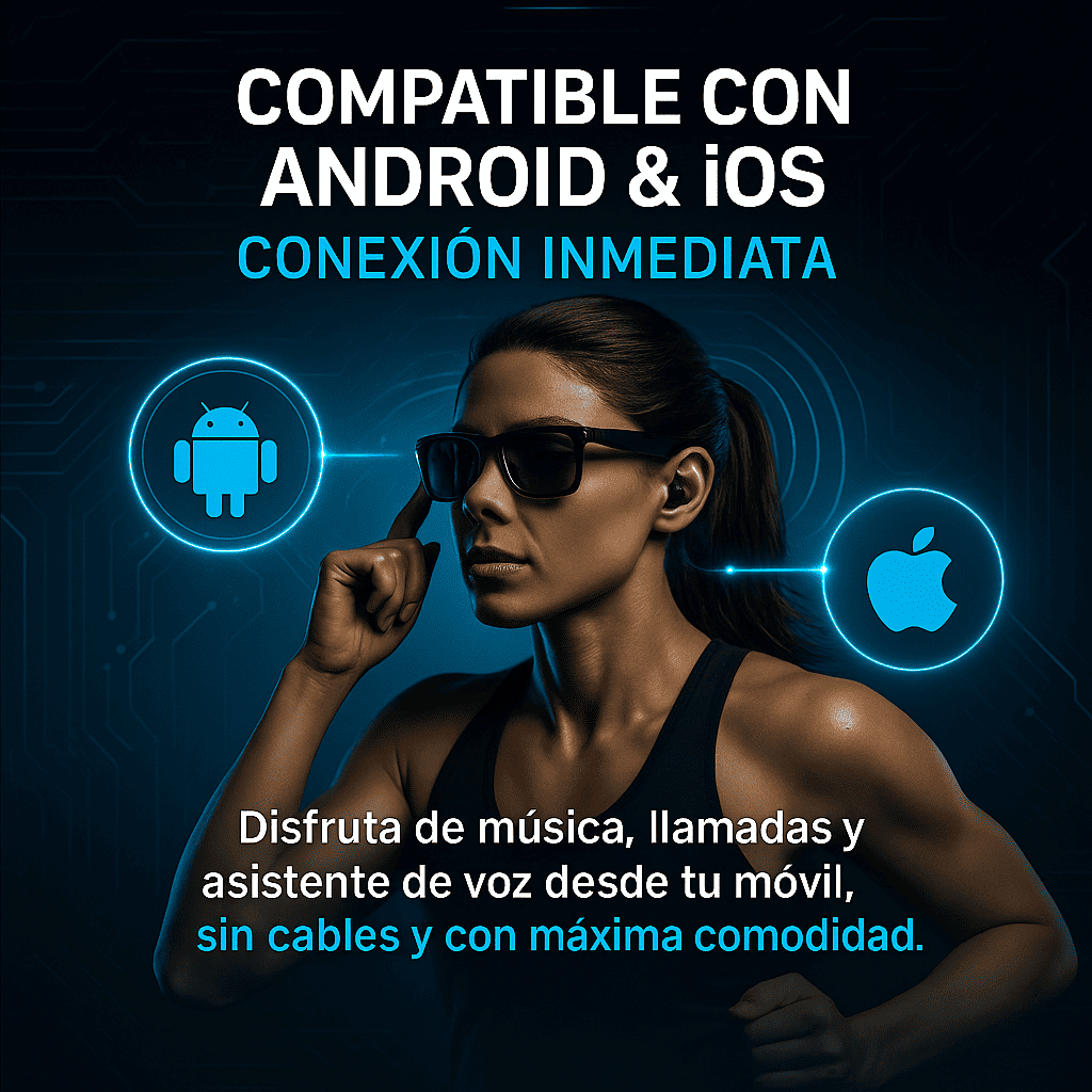 Gafas Smart 2 en 1 - Lentes Multifocales con Audio Bluetooth Integrado y Protección UV