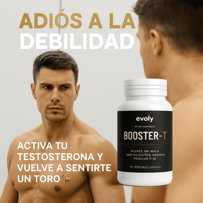 Booster-T Caps - Adiós a la Debilidad — Activa Tu Testosterona y Vuelve a Sentirte un Toro