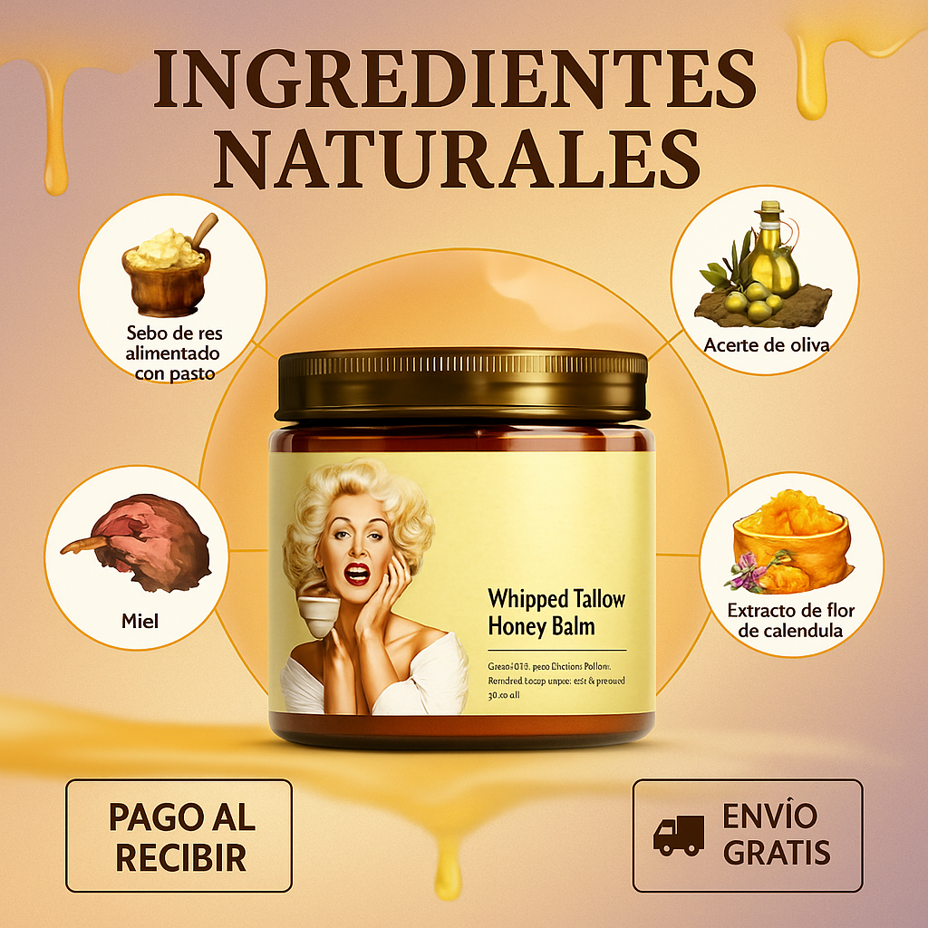 EvilGoods™ Bálsamo Rejuvenecedor – Con Sebo de Res y Miel de Manuka 100% Natural