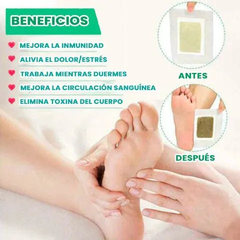 [Paga 20, Recibe 30 Unidades] Parche Detox Pies VidaTox™ – Eliminación de Toxinas Mientras Descansas