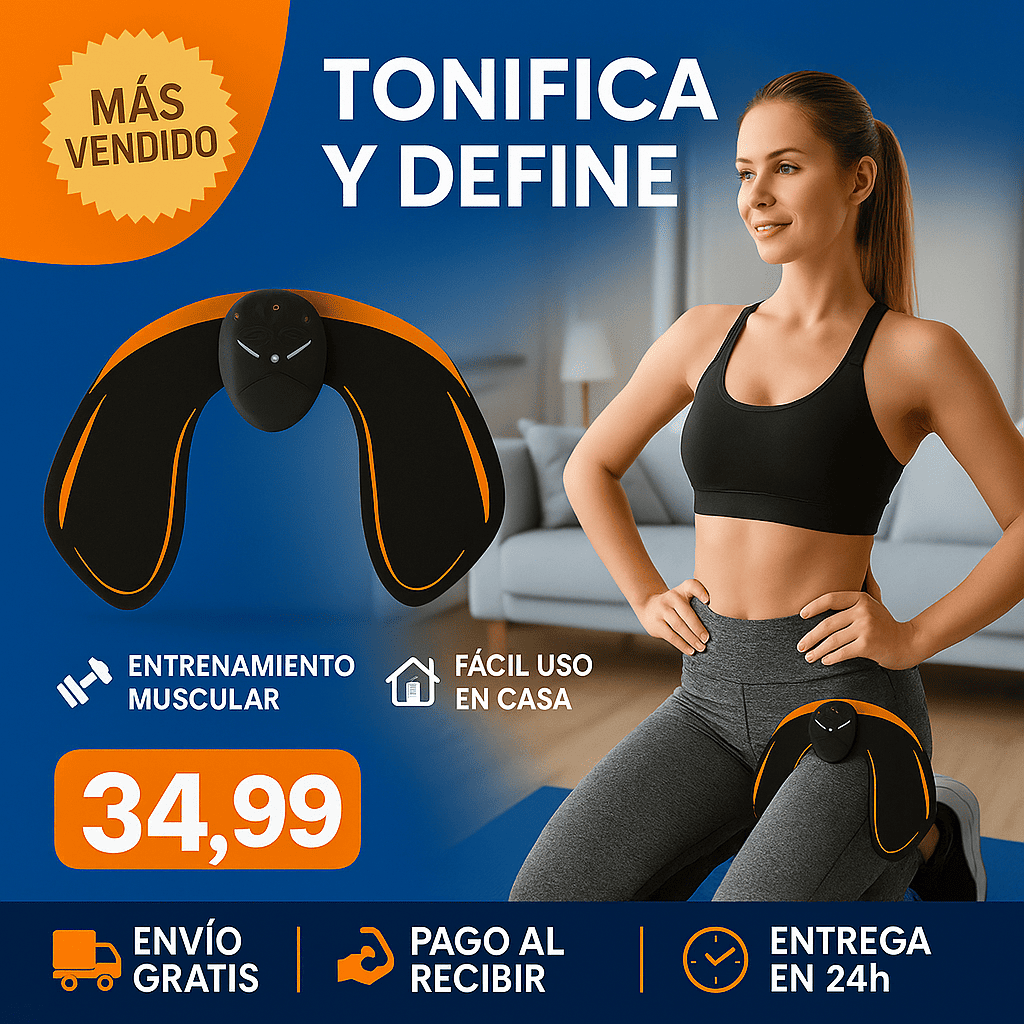 AssBump – Estimulador y Tonificador de Glúteos con Tecnología EMS + E-book Gratis