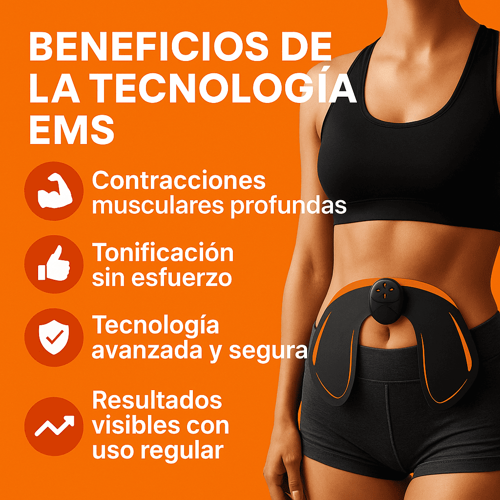 AssBump – Estimulador y Tonificador de Glúteos con Tecnología EMS + E-book Gratis