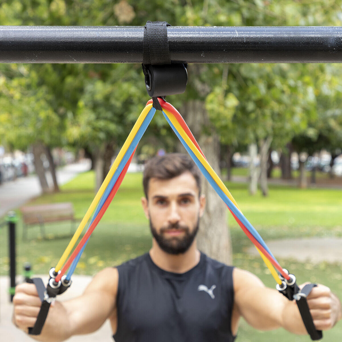 [ENTRENA EN CASA] SuperKit 11 Piezas – Bandas Tubulares + Guía para Tonificar Todo el Cuerpo