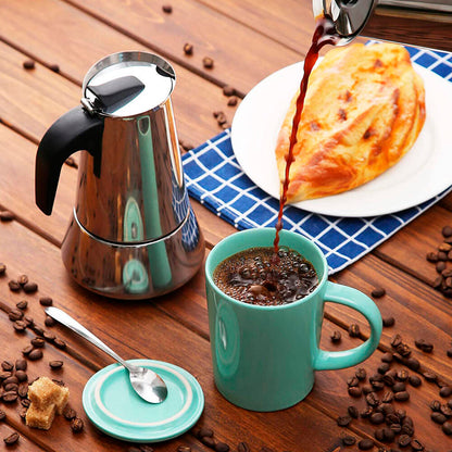 EspressoPro 550 – Cafeteira 12 Tazas Inducción, Acero Inox, Garantía de Sabor – STOCK LIMITADO