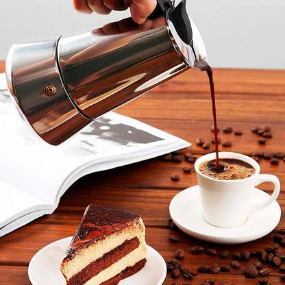 EspressoPro 550 – Cafeteira 12 Tazas Inducción, Acero Inox, Garantía de Sabor – STOCK LIMITADO