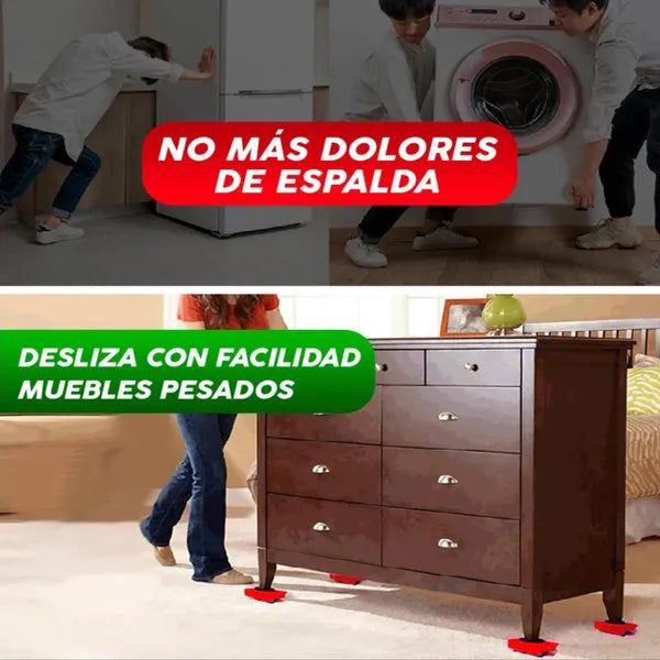 Kit Mueve Muebles 5 en 1 –  Transporta Muebles Pesados Fácil y Rápido (LIQUIDACIÓN POR CIERRE)